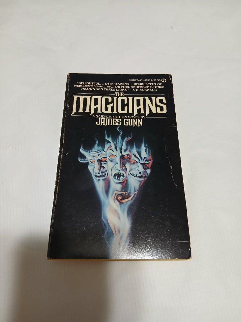 James Gunn The Magicians Signed 1980 Signet First Edition Paperback Horror VTG